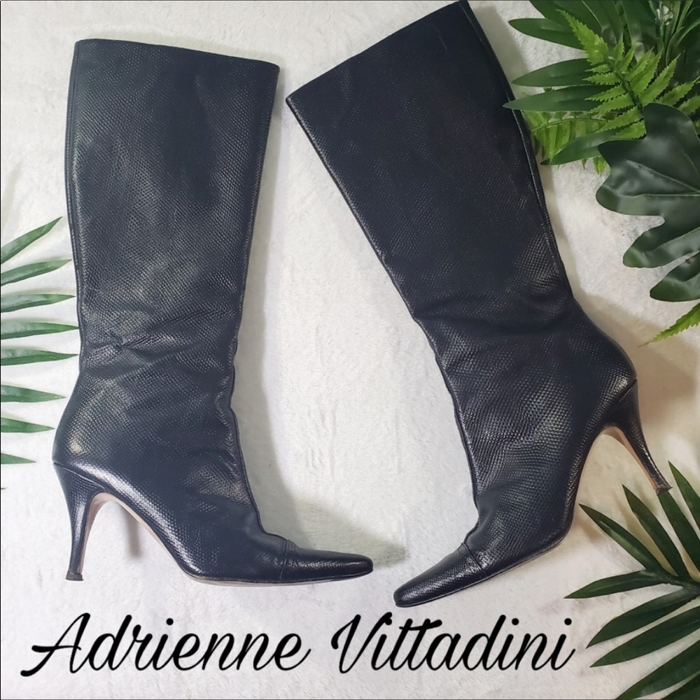 Markdown!! Adrienne Vittadini Black Boots 8